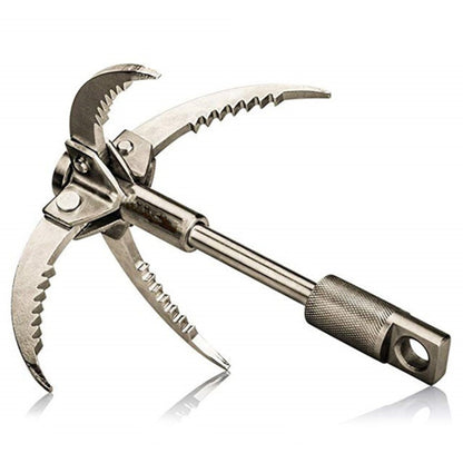 KS042 กีฬากลางแจ้ง Wilderness Survival Carabiner Grappling พับสาม Paws Hook Ice Rock ปีนเขาเครื่องมือ