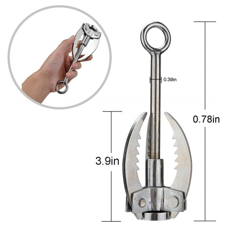 KS042 กีฬากลางแจ้ง Wilderness Survival Carabiner Grappling พับสาม Paws Hook Ice Rock ปีนเขาเครื่องมือ