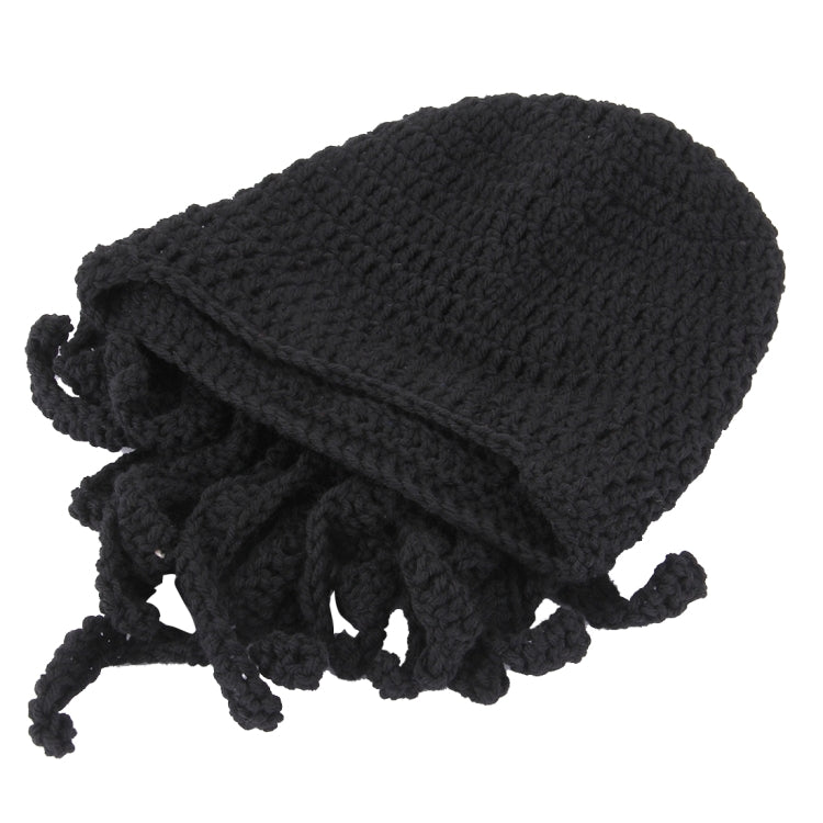 Amurleopard Unisex Barbarian ถักหมวก Octopus Tentacle หมวกฤดูหนาว WARM Face Mask หมวกโครเชต์