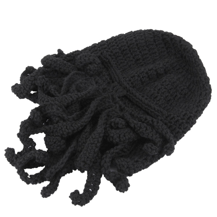 Amurleopard Unisex Barbarian ถักหมวก Octopus Tentacle หมวกฤดูหนาว WARM Face Mask หมวกโครเชต์