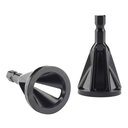 Chamfer สแตนเลสลบคม เครื่องมือ Chamfer ภายนอก ด้ามจับหกเหลี่ยม Chamfer สามช่อง, Three-slot Chamfer (Black)