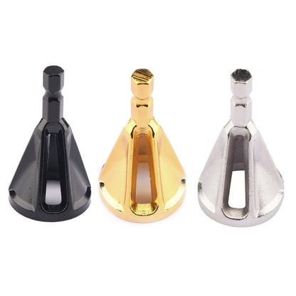 Chamfer สแตนเลสลบคม เครื่องมือ Chamfer ภายนอก ด้ามจับหกเหลี่ยม Chamfer สามช่อง, Three-slot Chamfer (Black)