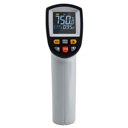 GT750 เครื่องวัดอุณหภูมิอินฟราเรดเลเซอร์พอยต์ดิจิตอลแบบพกพา ช่วงอุณหภูมิ: -50-750 องศาเซลเซียส ไม่รวมแบตเตอรี่, GT750