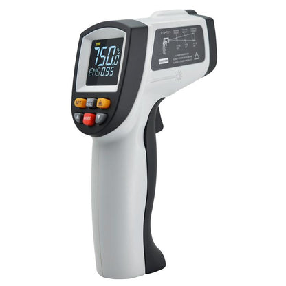 GT750 เครื่องวัดอุณหภูมิอินฟราเรดเลเซอร์พอยต์ดิจิตอลแบบพกพา ช่วงอุณหภูมิ: -50-750 องศาเซลเซียส ไม่รวมแบตเตอรี่, GT750