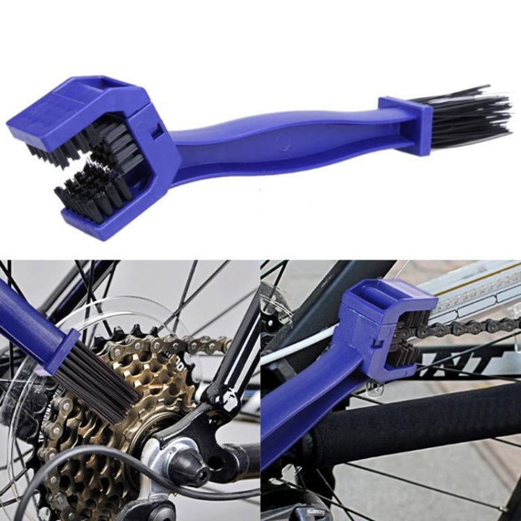 2 ชุดแปรงทำความสะอาดโซ่จักรยานเครื่องมือทำความสะอาดล้อมู่เล่ Crankset แปรงทำความสะอาดชุดล้อโซ่แปรง, 2 Set (Blue), 2 Set (Red)
