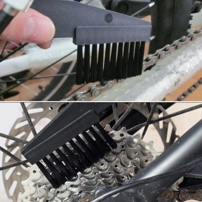 2 ชุดแปรงทำความสะอาดโซ่จักรยานเครื่องมือทำความสะอาดล้อมู่เล่ Crankset แปรงทำความสะอาดชุดล้อโซ่แปรง, 2 Set (Blue), 2 Set (Red)