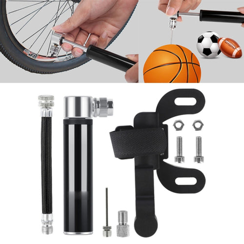 คู่มือมินิแบบพกพาจักรยานอลูมิเนียมอัลลอยด์ปั๊ม, Inflator Black, Inflator Red, Inflator Silver