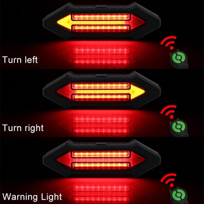 ไฟท้ายจักรยานอัจฉริยะไร้สายรีโมทคอนโทรลไฟเลี้ยวไฟเตือน, Turn Signal Warning Light
