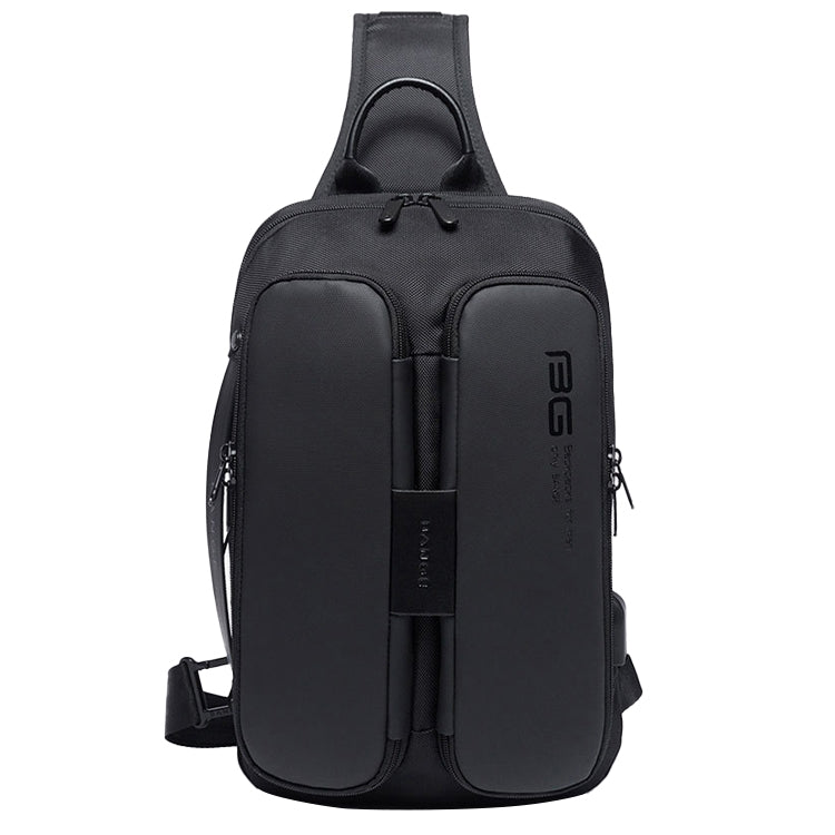 BANGE แฟชั่นกระเป๋าสะพายลำลองกลางแจ้ง USB กระเป๋าคาดหน้าอก, USB Chest Bag
