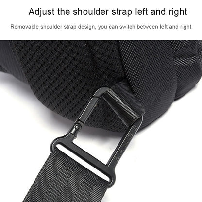 BANGE แฟชั่นกระเป๋าสะพายลำลองกลางแจ้ง USB กระเป๋าคาดหน้าอก, USB Chest Bag