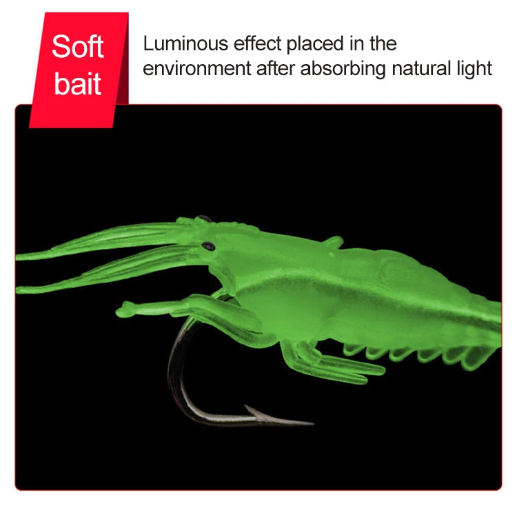 10 ชิ้น 4 เซนติเมตร ตกปลา เหยื่อกุ้งเทียมนุ่มเหยื่อ Popper Poper เหยื่อพร้อมตะขอ, Artificial Shrimp with Hook, Luminous Shrimp with Hook, Pink Shrimp with Hook, Green Shrimp with Hook, Transparent Shrimp with Hook