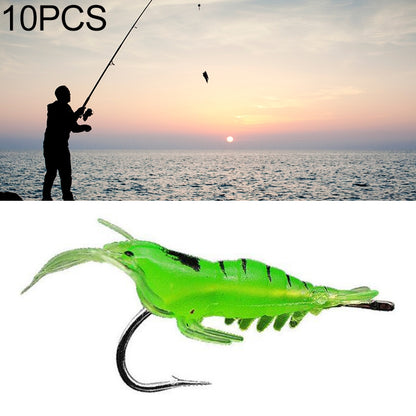 10 ชิ้น 4 เซนติเมตร ตกปลา เหยื่อกุ้งเทียมนุ่มเหยื่อ Popper Poper เหยื่อพร้อมตะขอ, Artificial Shrimp with Hook, Luminous Shrimp with Hook, Pink Shrimp with Hook, Green Shrimp with Hook, Transparent Shrimp with Hook