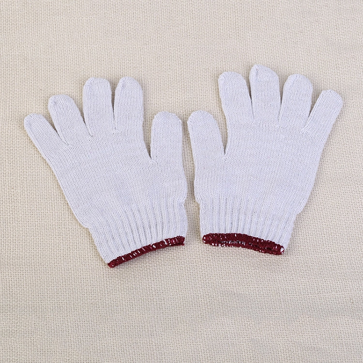 12 คู่วัสดุแรงงานถุงมือเส้นด้ายฝ้ายป้องกันการสึกหรอระบายอากาศได้, 12 Pairs