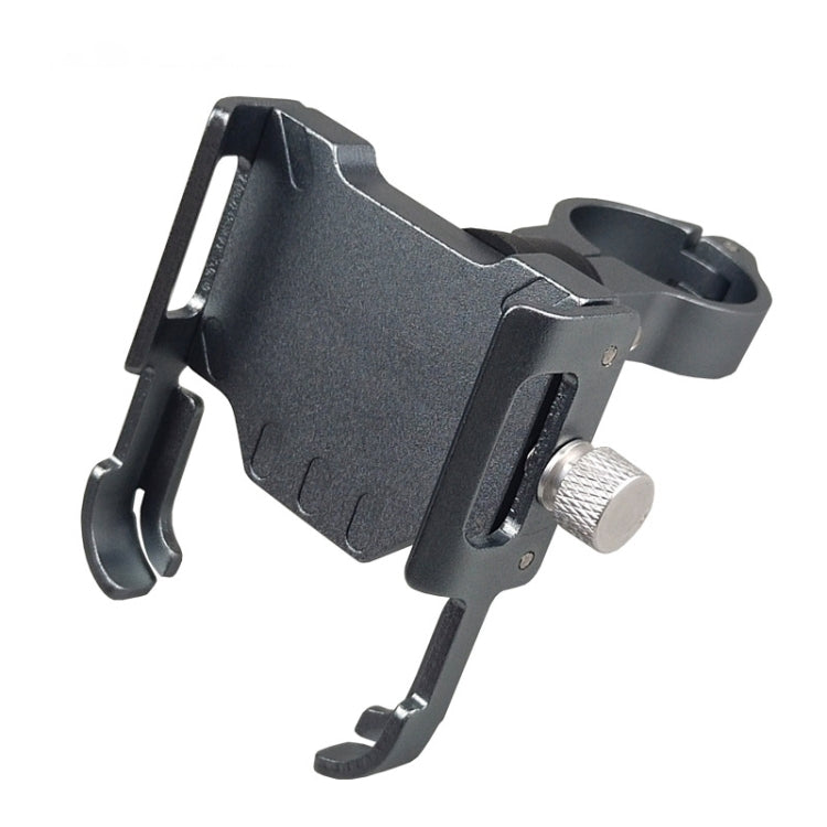 BIKERSAY MP008 จักรยานรถจักรยานยนต์อลูมิเนียมอัลลอยด์ที่วางโทรศัพท์คลิปหนีบแฮนด์, MP008(Black), MP008(Red), MP008(Titanium Color)