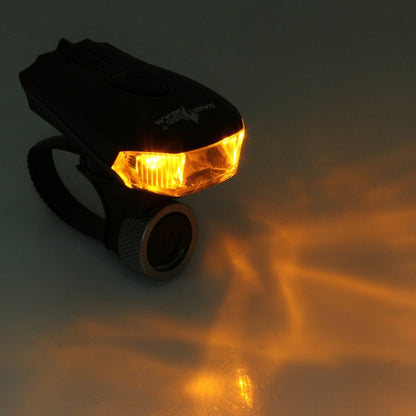 กันน้ำ USB ชาร์จ 5 โหมดแสงสีเหลืองและสีขาว 400LM COB LED ไฟท้ายจักรยาน, Yellow & White Light Bike Taillight