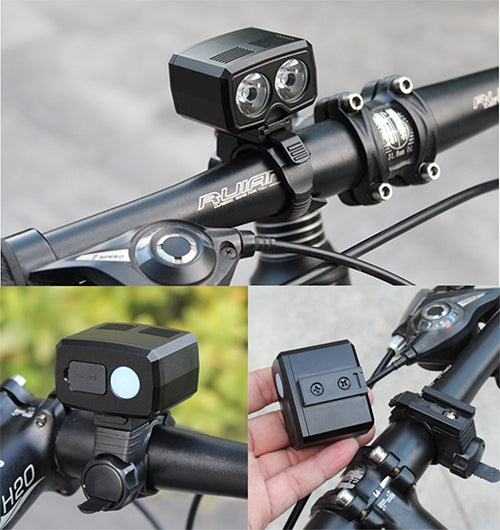 Y15 2 x CREE XPG2 500LM USB ชาร์จ LED ไฟหน้าจักรยานไฟหน้าพร้อม 5 โหมด, Y15