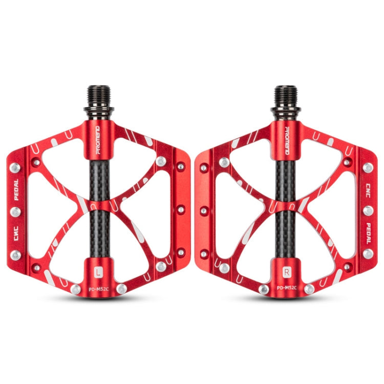 PROMEND PD-M52C 1 คู่จักรยานอลูมิเนียม + คาร์บอนไฟเบอร์หลอดแบริ่งเหยียบ, PD-M52C