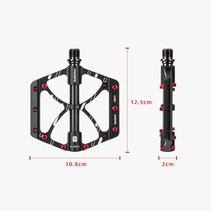 PROMEND PD-M52C 1 คู่จักรยานอลูมิเนียม + คาร์บอนไฟเบอร์หลอดแบริ่งเหยียบ, PD-M52C