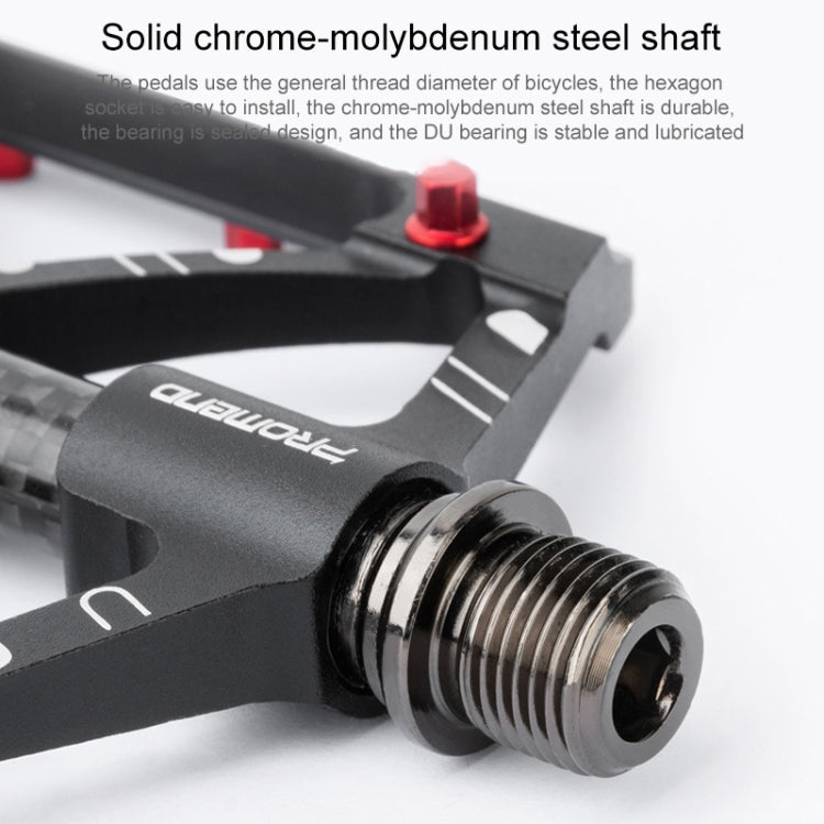 PROMEND PD-M52C 1 คู่จักรยานอลูมิเนียม + คาร์บอนไฟเบอร์หลอดแบริ่งเหยียบ, PD-M52C