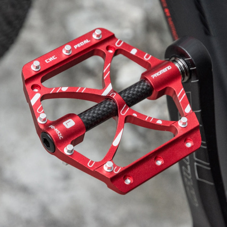 PROMEND PD-M52C 1 คู่จักรยานอลูมิเนียม + คาร์บอนไฟเบอร์หลอดแบริ่งเหยียบ, PD-M52C