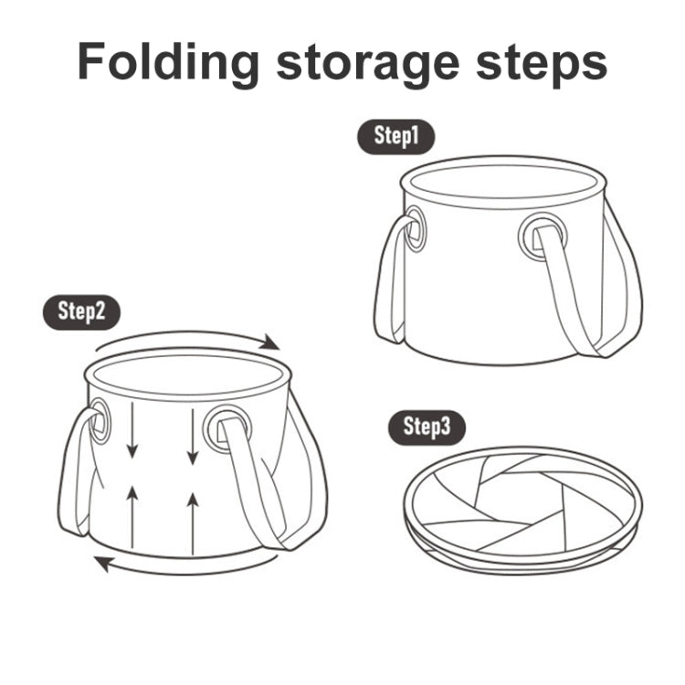 Naturehike NH20SJ040 20L PVC Outdoor แคมป์ปิ้ง ถังเก็บน้ำแบบพับได้, 20L