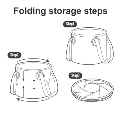 Naturehike NH20SJ040 20L PVC Outdoor แคมป์ปิ้ง ถังเก็บน้ำแบบพับได้, 20L