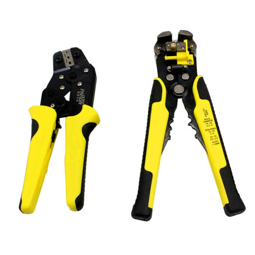 0.25-6.0 มม. มัลติฟังก์ชั่น ลวด Stripper + คีมจีบเหล็กคาร์บอน + ถุงเก็บ ชุดเครื่องมือ, 0.25-6.0mm Stripper