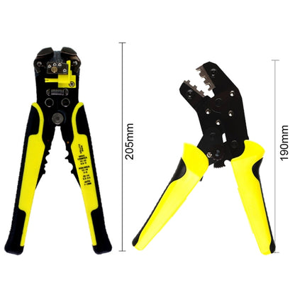 0.25-6.0 มม. มัลติฟังก์ชั่น ลวด Stripper + คีมจีบเหล็กคาร์บอน + ถุงเก็บ ชุดเครื่องมือ, 0.25-6.0mm Stripper