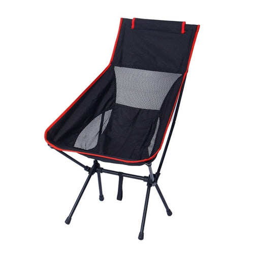 เก้าอี้พับแบบพกพาขนาดใหญ่สำหรับตั้งแคมป์กลางแจ้งชายหาดพักผ่อน, Large(Black), Large(Grey), Large(Navy Blue), Large (White)