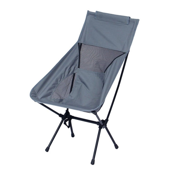เก้าอี้พับแบบพกพาขนาดใหญ่สำหรับตั้งแคมป์กลางแจ้งชายหาดพักผ่อน, Large(Black), Large(Grey), Large(Navy Blue), Large (White)