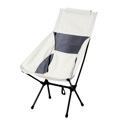 เก้าอี้พับแบบพกพาขนาดใหญ่สำหรับตั้งแคมป์กลางแจ้งชายหาดพักผ่อน, Large(Black), Large(Grey), Large(Navy Blue), Large (White)
