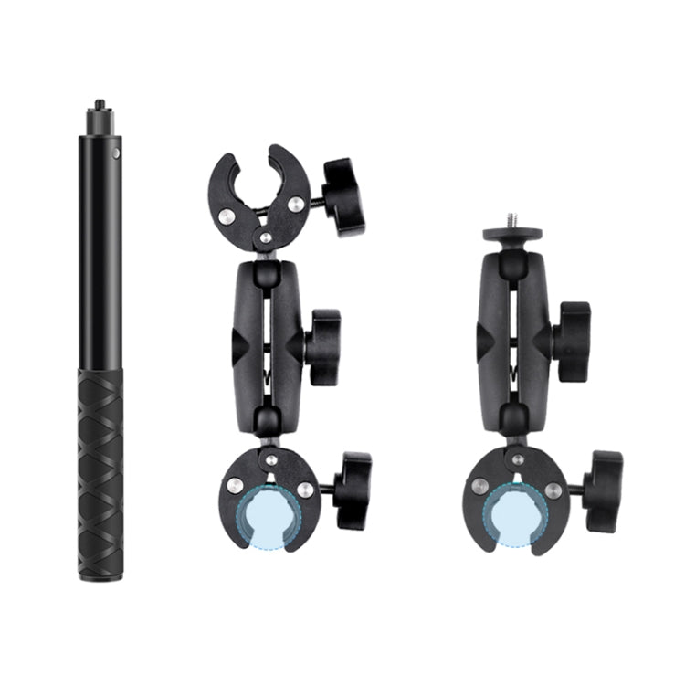 รถจักรยานยนต์ Dual-headsCrab & Single Heads Clamps แฮนด์บาร์ติดไม้เซลฟี่แบบคงที่, Dual-heads Crab & Single Heads Crab