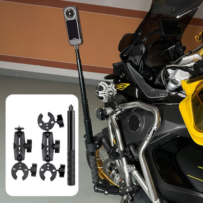 รถจักรยานยนต์ Dual-headsCrab & Single Heads Clamps แฮนด์บาร์ติดไม้เซลฟี่แบบคงที่, Dual-heads Crab & Single Heads Crab