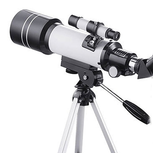 WR852 กล้องโทรทรรศน์ดาราศาสตร์ความละเอียดสูง 16x/66x70 พร้อมขาตั้ง, 66x70 White