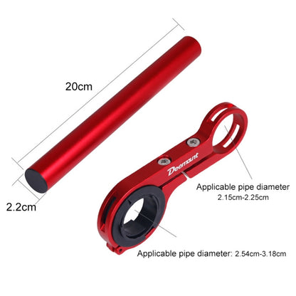 HLD-208 จักรยานเสือภูเขาอลูมิเนียมอัลลอยด์Handlebar ExtensionกรอบไฟฉายBracket, Alloy Red
