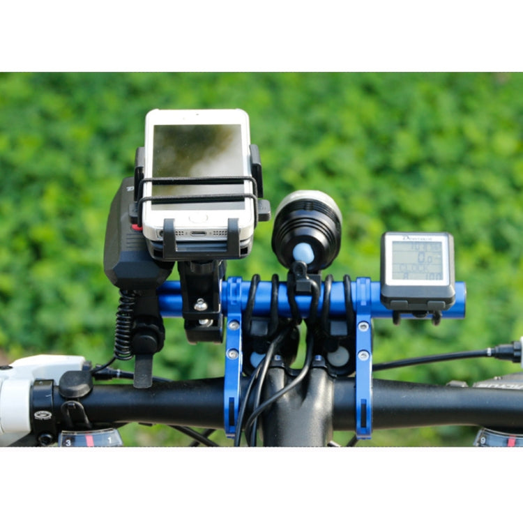 HLD-208 จักรยานเสือภูเขาอลูมิเนียมอัลลอยด์Handlebar ExtensionกรอบไฟฉายBracket, Alloy Red