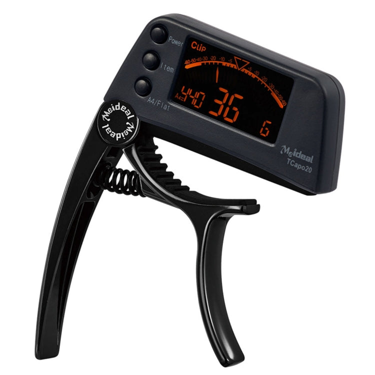 คลิปจูนเนอร์กีต้าร์มืออาชีพ,Loftstyle Chromatic Clip-on Tuner พร้อมจอ LCD แบบหมุนได้จอแสดงผลคาโปกีตาร์มือเดียว