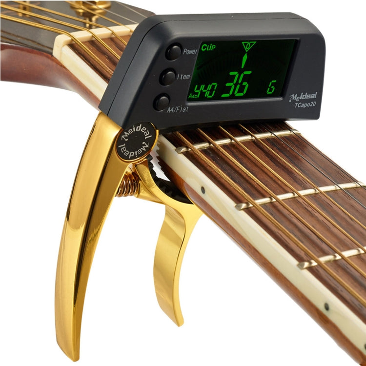 คลิปจูนเนอร์กีต้าร์มืออาชีพ,Loftstyle Chromatic Clip-on Tuner พร้อมจอ LCD แบบหมุนได้จอแสดงผลคาโปกีตาร์มือเดียว