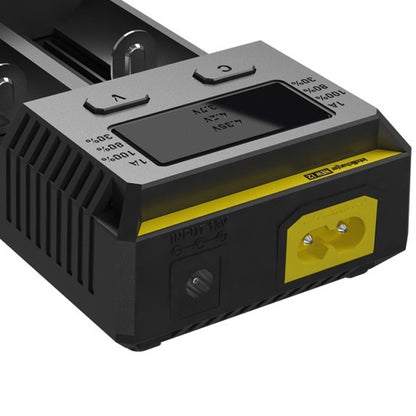 NITECORE NEW i2 Intelligent Digi Smart Charger พร้อมไฟ LED สำหรับแบตเตอรี่ 14500, 16340 (RCR123), 18650, 22650, 26650, Ni-MH และ Ni-Cd (AA, AAA), NEW i2