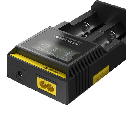 Nitecore D2 เครื่องชาร์จอัจฉริยะ Digi Smart พร้อมไฟ LED สำหรับแบตเตอรี่ 14500, 16340 (RCR123), 18650, 22650, 26650, Ni-MH และ Ni-Cd (AA, AAA), D2