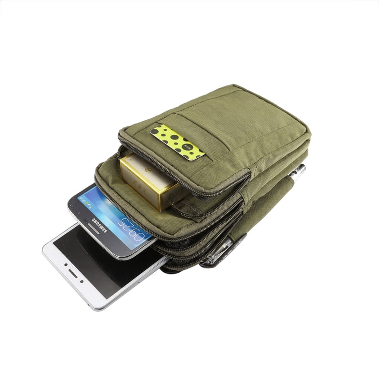 โทรศัพท์กลางแจ้งกระเป๋าถือกระเป๋าไนลอนCrossbodyไหล่โทรศัพท์มือถือHolsterเข็มขัดเอวกระเป๋าสตางค์กระเป๋าCarabiner