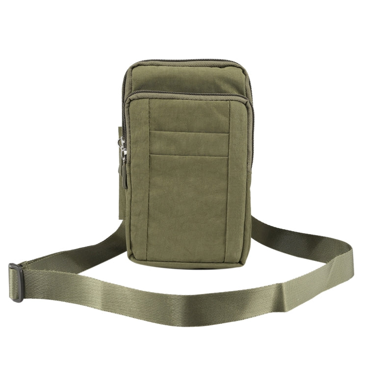 โทรศัพท์กลางแจ้งกระเป๋าถือกระเป๋าไนลอนCrossbodyไหล่โทรศัพท์มือถือHolsterเข็มขัดเอวกระเป๋าสตางค์กระเป๋าCarabiner