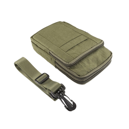 โทรศัพท์กลางแจ้งกระเป๋าถือกระเป๋าไนลอนCrossbodyไหล่โทรศัพท์มือถือHolsterเข็มขัดเอวกระเป๋าสตางค์กระเป๋าCarabiner