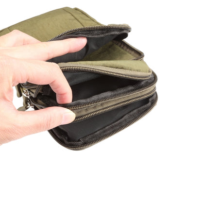 โทรศัพท์กลางแจ้งกระเป๋าถือกระเป๋าไนลอนCrossbodyไหล่โทรศัพท์มือถือHolsterเข็มขัดเอวกระเป๋าสตางค์กระเป๋าCarabiner