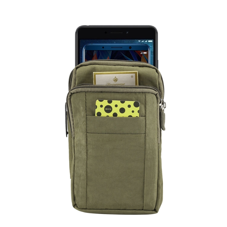 โทรศัพท์กลางแจ้งกระเป๋าถือกระเป๋าไนลอนCrossbodyไหล่โทรศัพท์มือถือHolsterเข็มขัดเอวกระเป๋าสตางค์กระเป๋าCarabiner