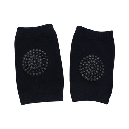 One คู่กันลื่นเด็กทารกคลานเดินเข่ายามข้อศอกยามป้องกันแผ่น, 12*9CM (Black)
