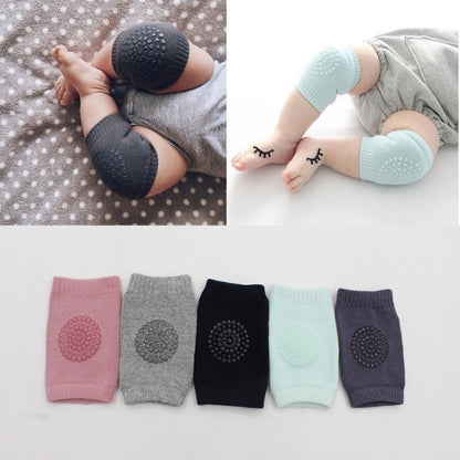 One คู่กันลื่นเด็กทารกคลานเดินเข่ายามข้อศอกยามป้องกันแผ่น, 12*9CM (Black)