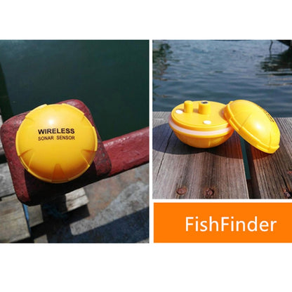 บลูทูธเครื่องตรวจจับปลา 125KHz SONAR SENSOR 0.6-36m ความลึก Locator ปลา Finder ALARM สำหรับ iOS และ Android โทรศัพท์มือถือ, Operating Range: 0.6-36m