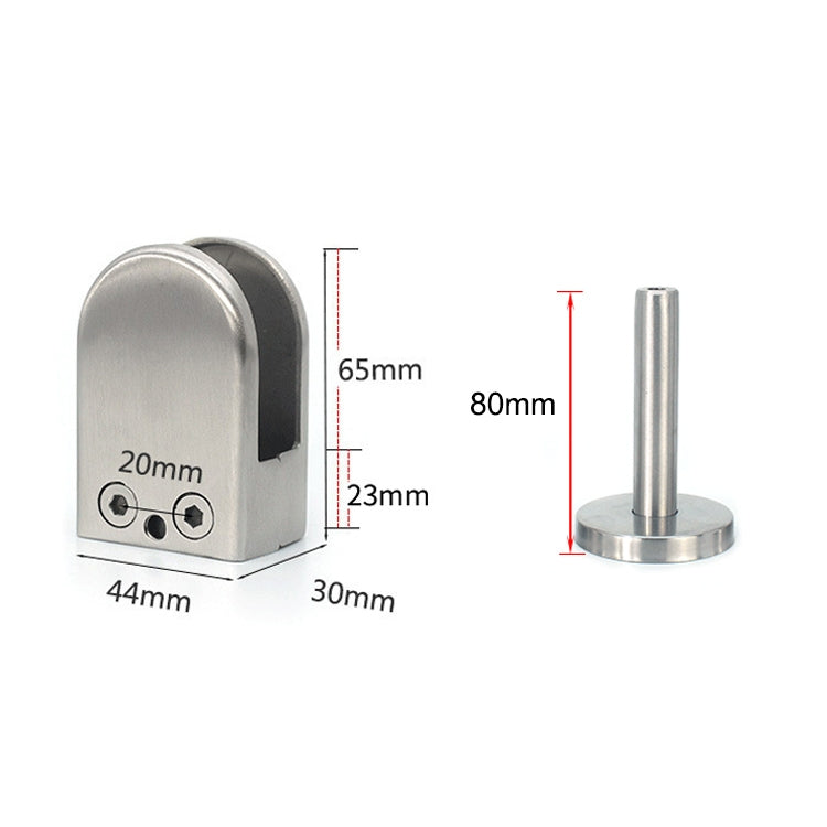 201 สแตนเลสสตีลแก้วปากปลาสนับสนุน Rod Fixing คลิป 14x80 มม., Specification: XL, XL, with 14x80mm Rod