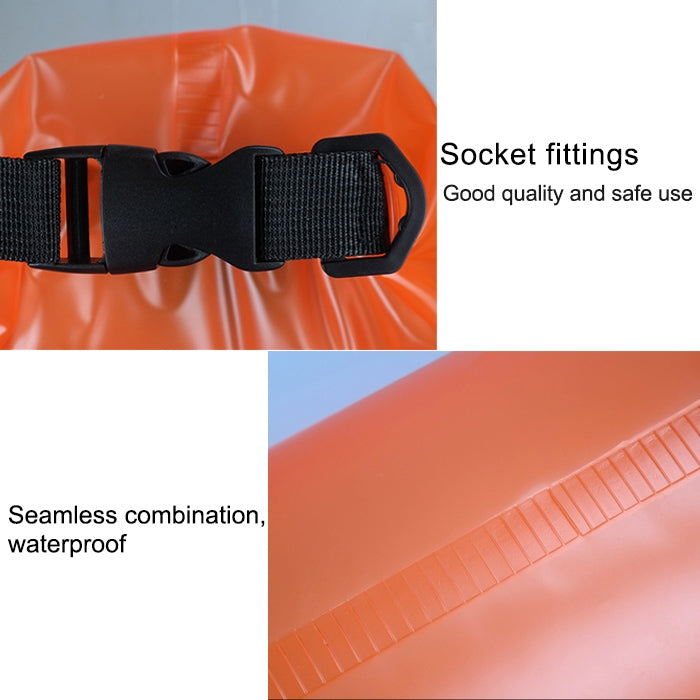 ถุงแห้งไหล่เดี่ยวกันน้ำกลางแจ้งกระสอบแห้ง PVC Barrel Bag ความจุ: 5L, 5L